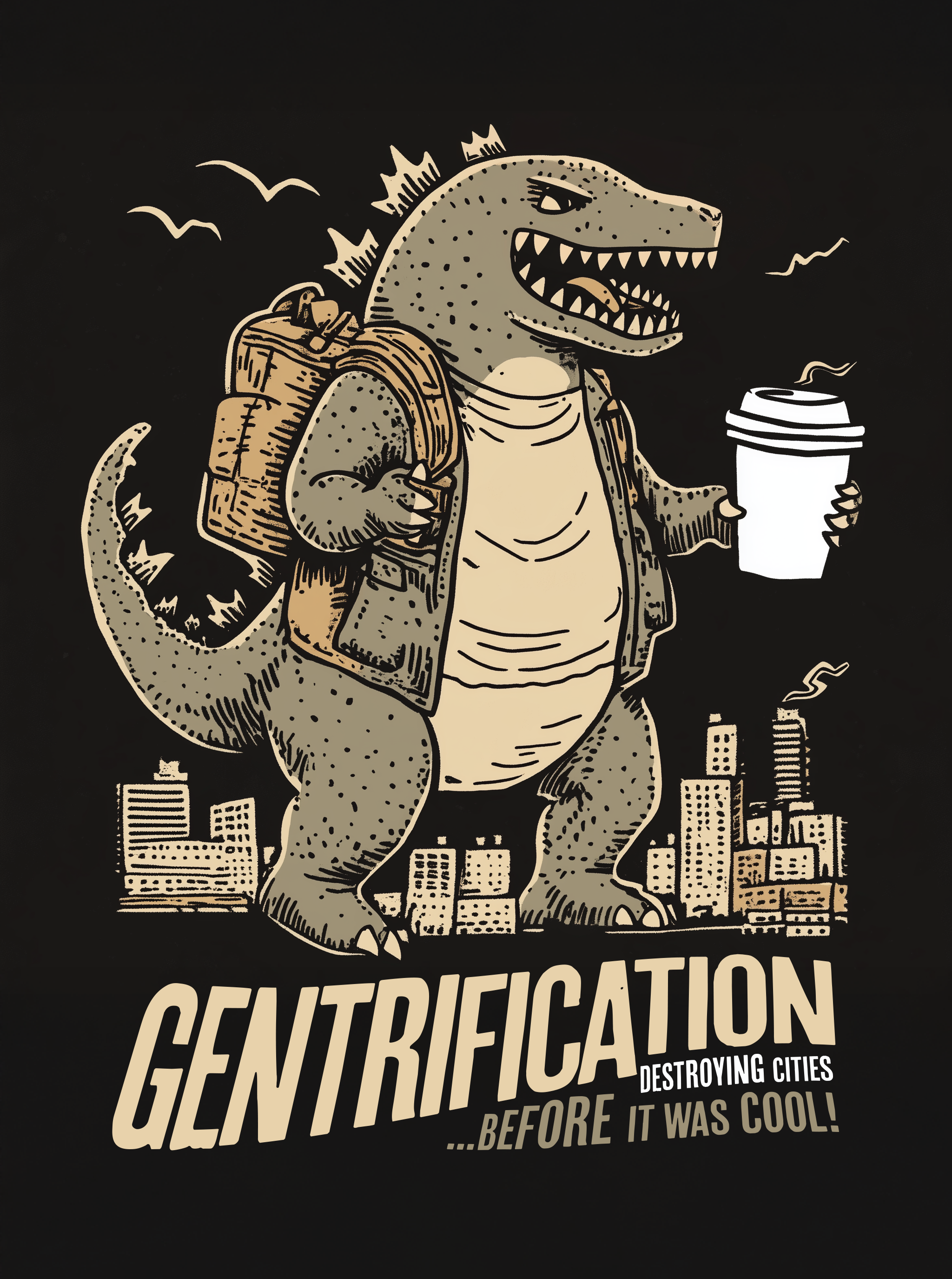 First in a series I'm working on of funny cute animal T-shirt Designs. Idk, I think it's fun.