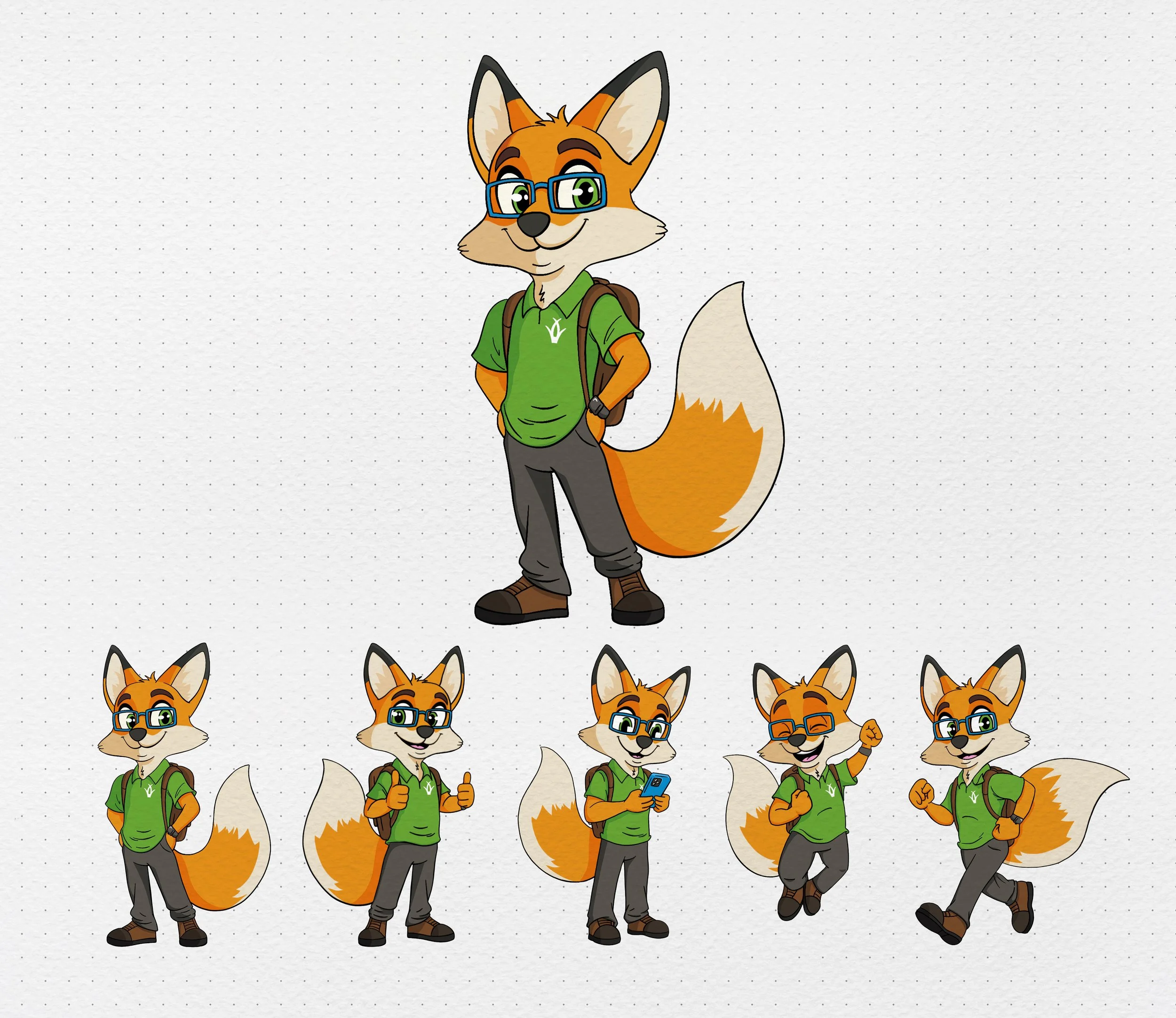 It was my privilege to work on Max the Fox, the new mascot for Wiregrass Technical College. One of my all-time favorite projects.
