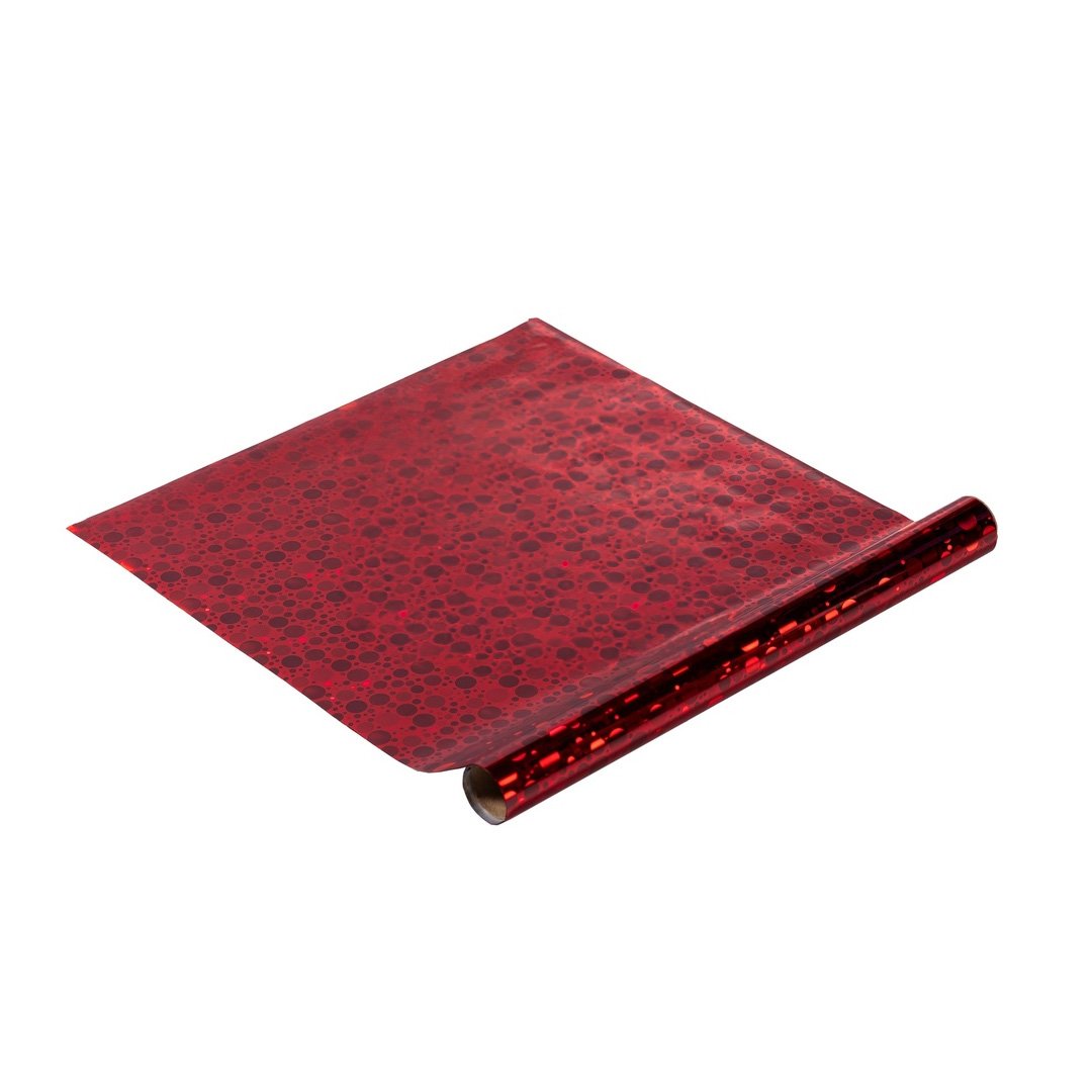 Foil tóner rojo burbujas