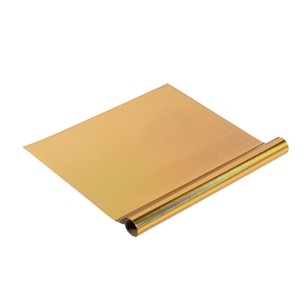 Foil textil dorado escarchado