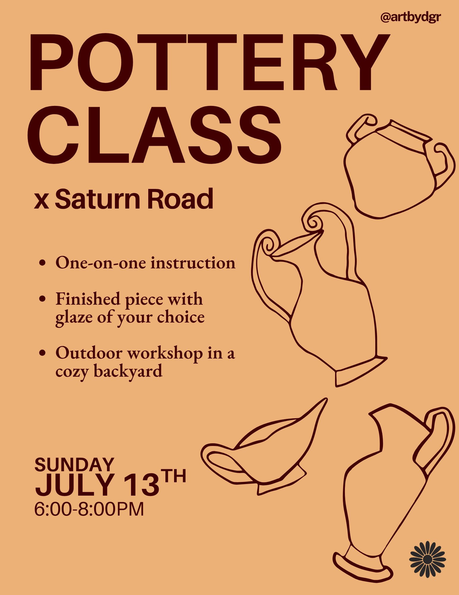 Pottery Class w/ DGR Ceramics