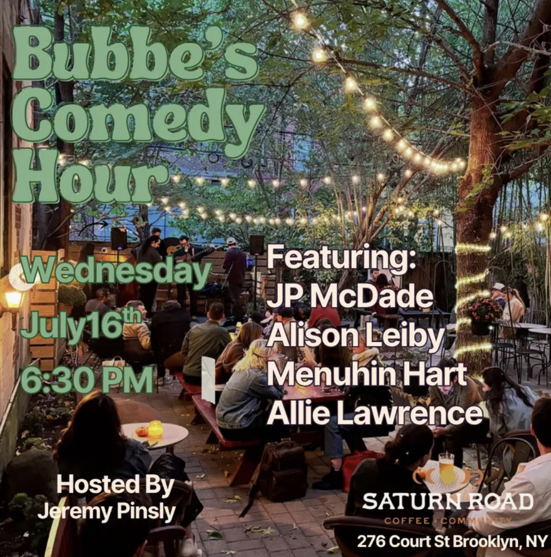 Bubbe's Comedy Hour at Saturn Road