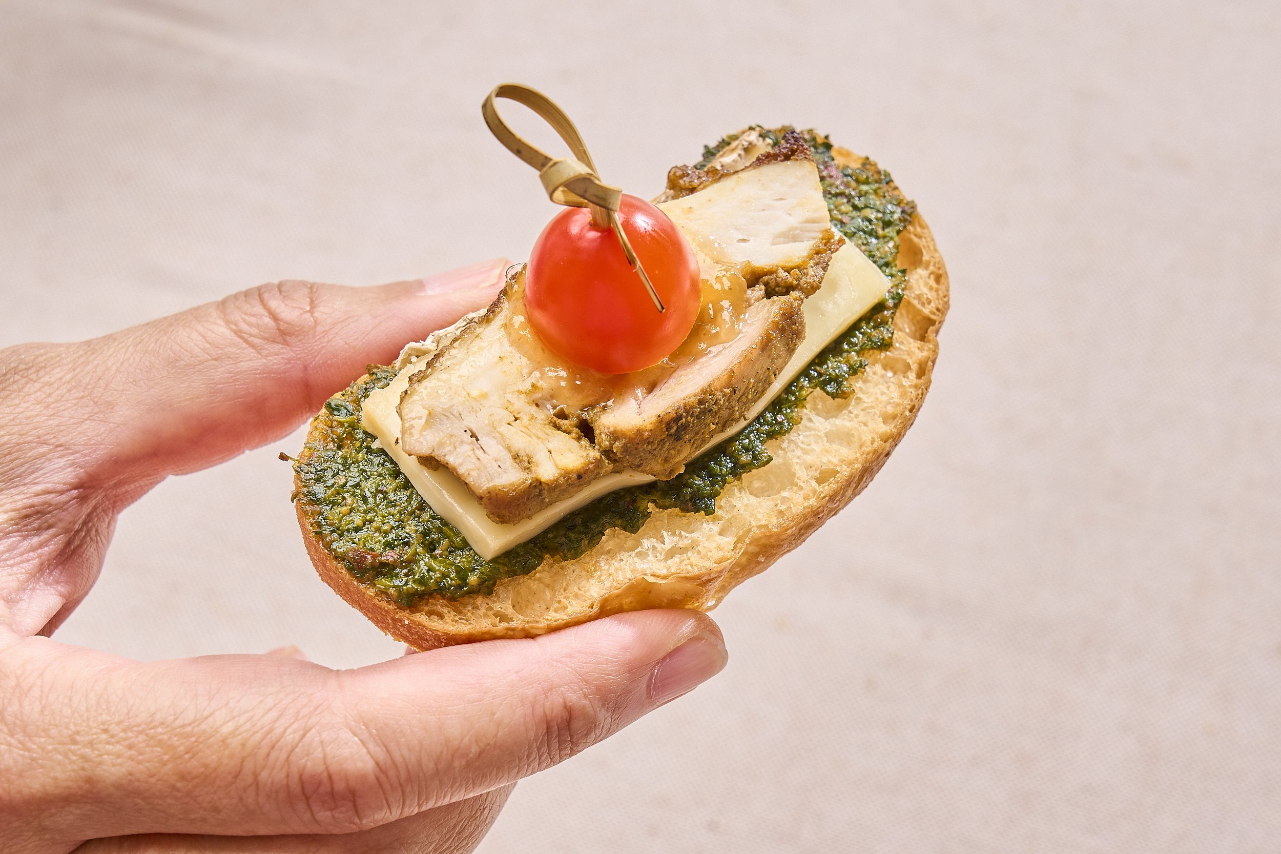 Chicken Tikka on Crostini