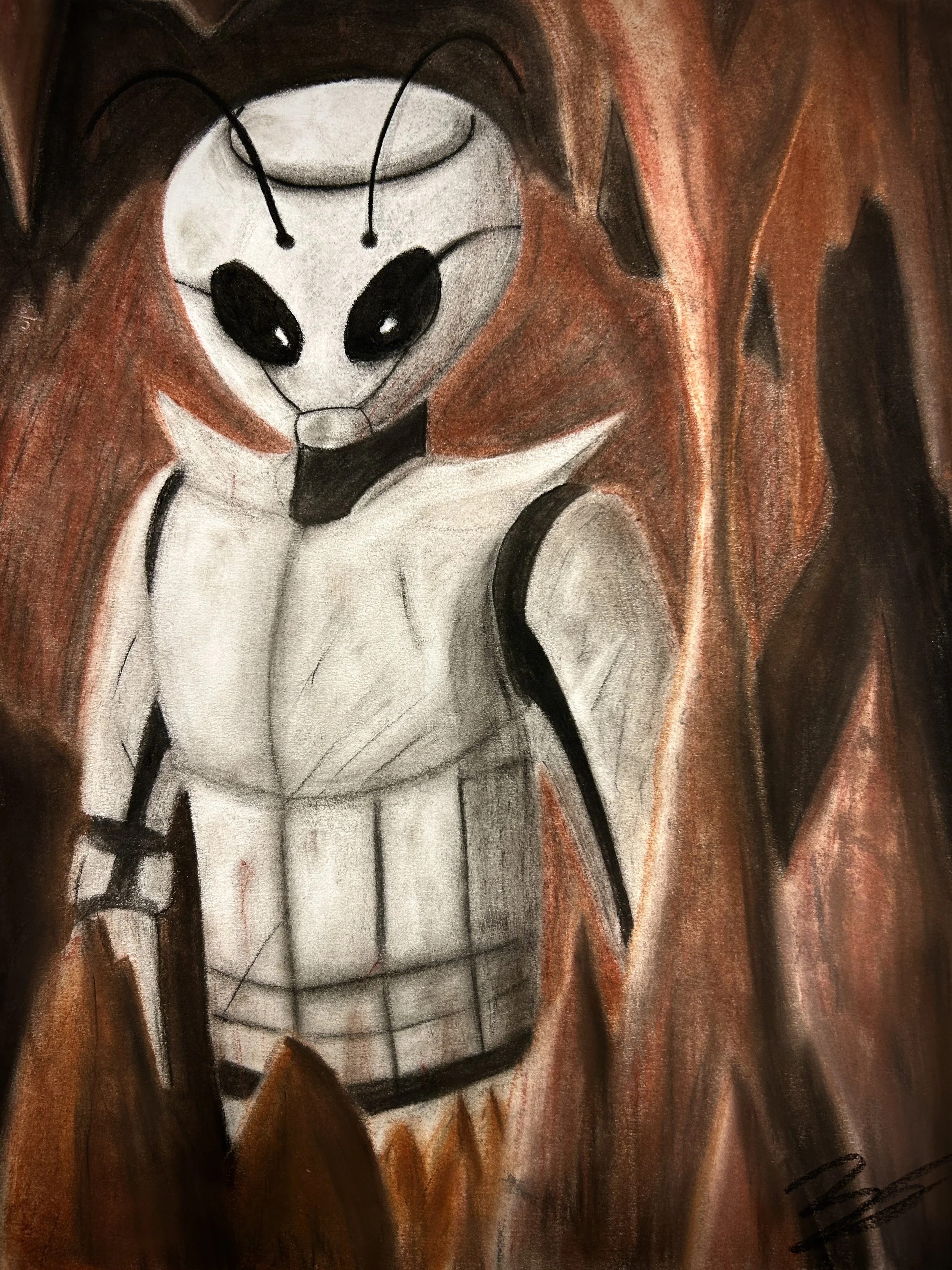 Concept Art for "The Broodless" | Screenplay by Zachary O'Connor | Hard Pastels