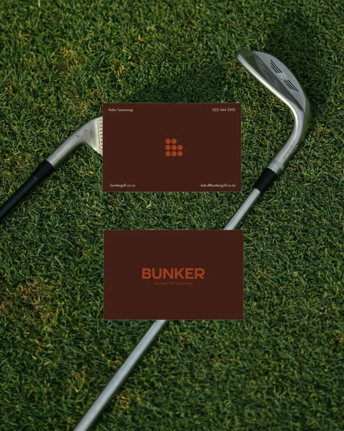 Every branding packs includes 1x print designs. @bunkergolfnz went with a business card.