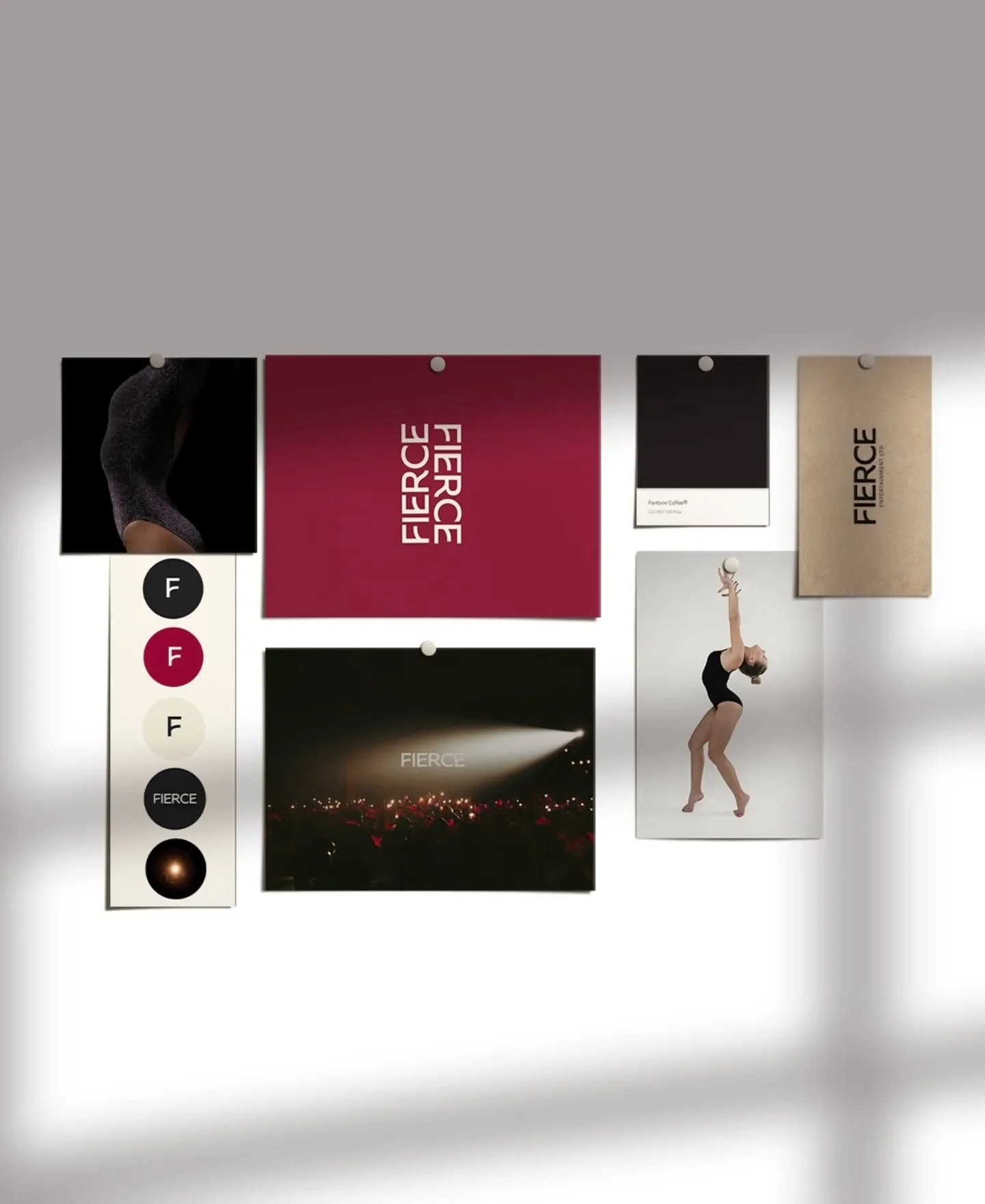Mood board for @fierce.ltd