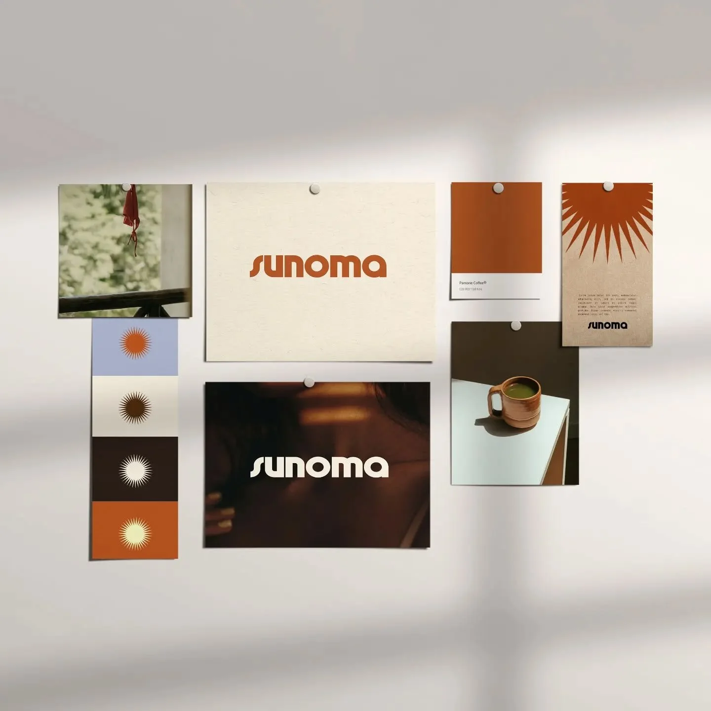 Moodboard for Sunoma airbnb, Montville Australia.