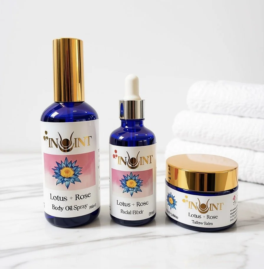 Body Oil, Facial Elixir + Tallow