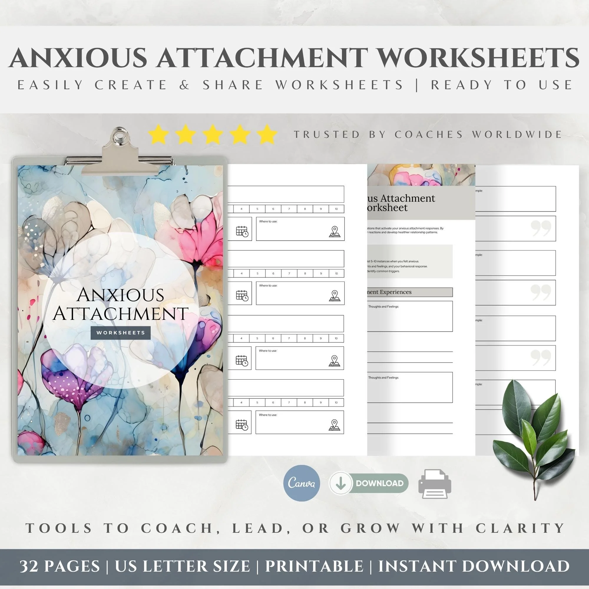 Anxious Attachment Workbook