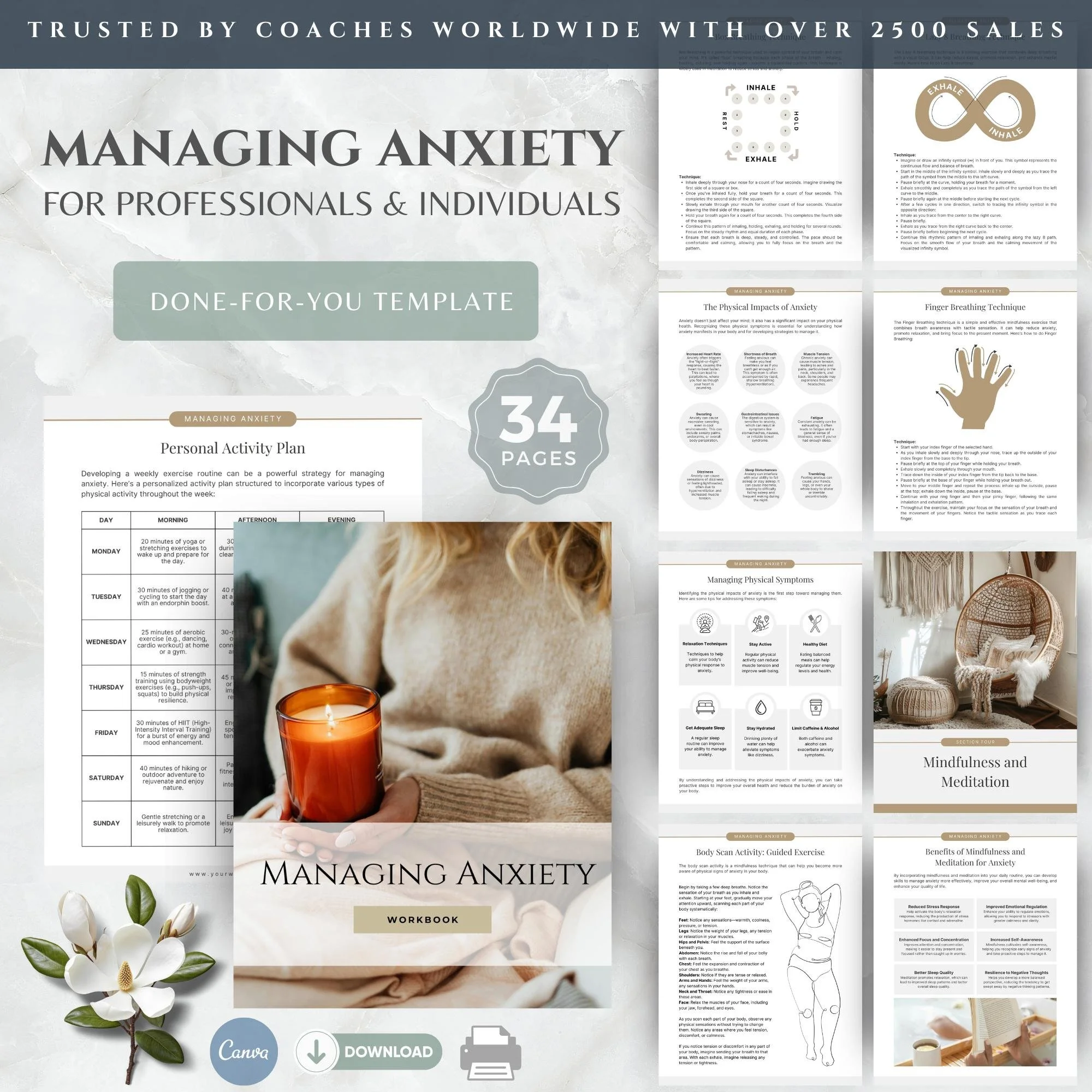 Anxiety Guide and Worksheets