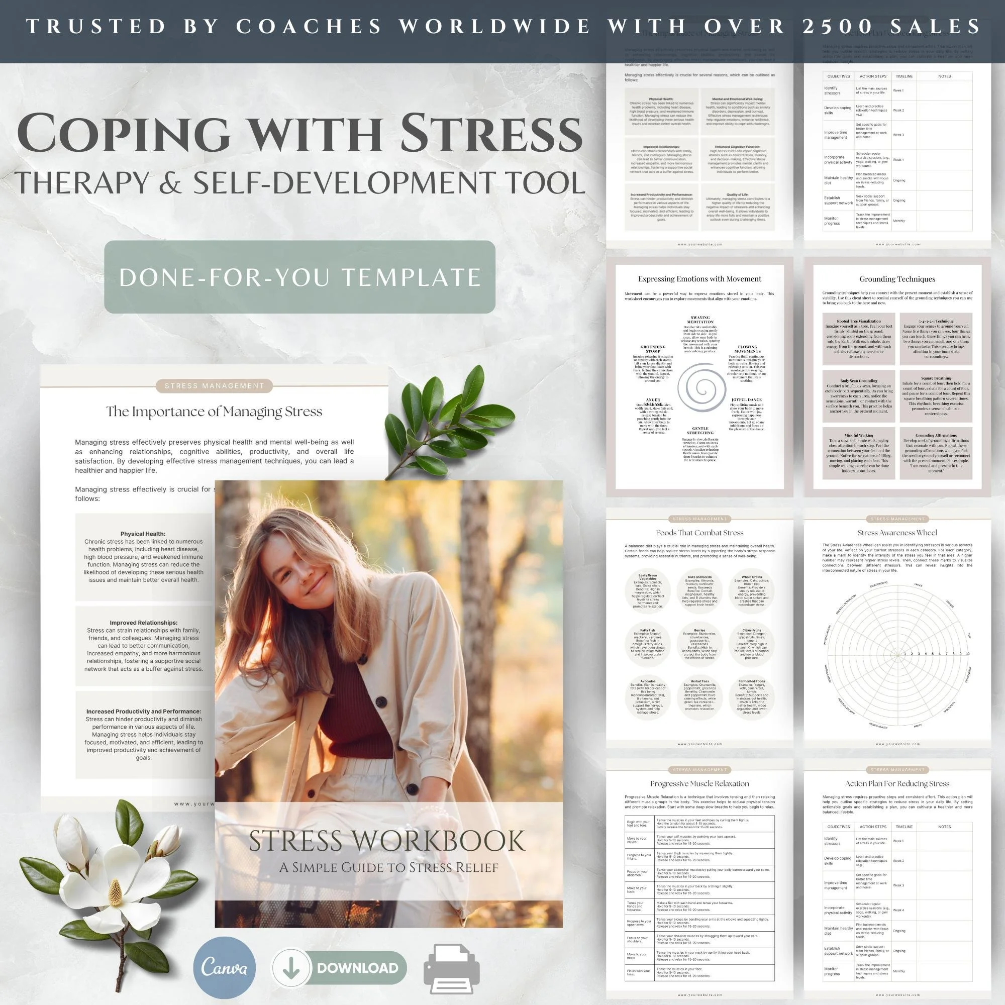 Coping With Stress Therapy Worksheets