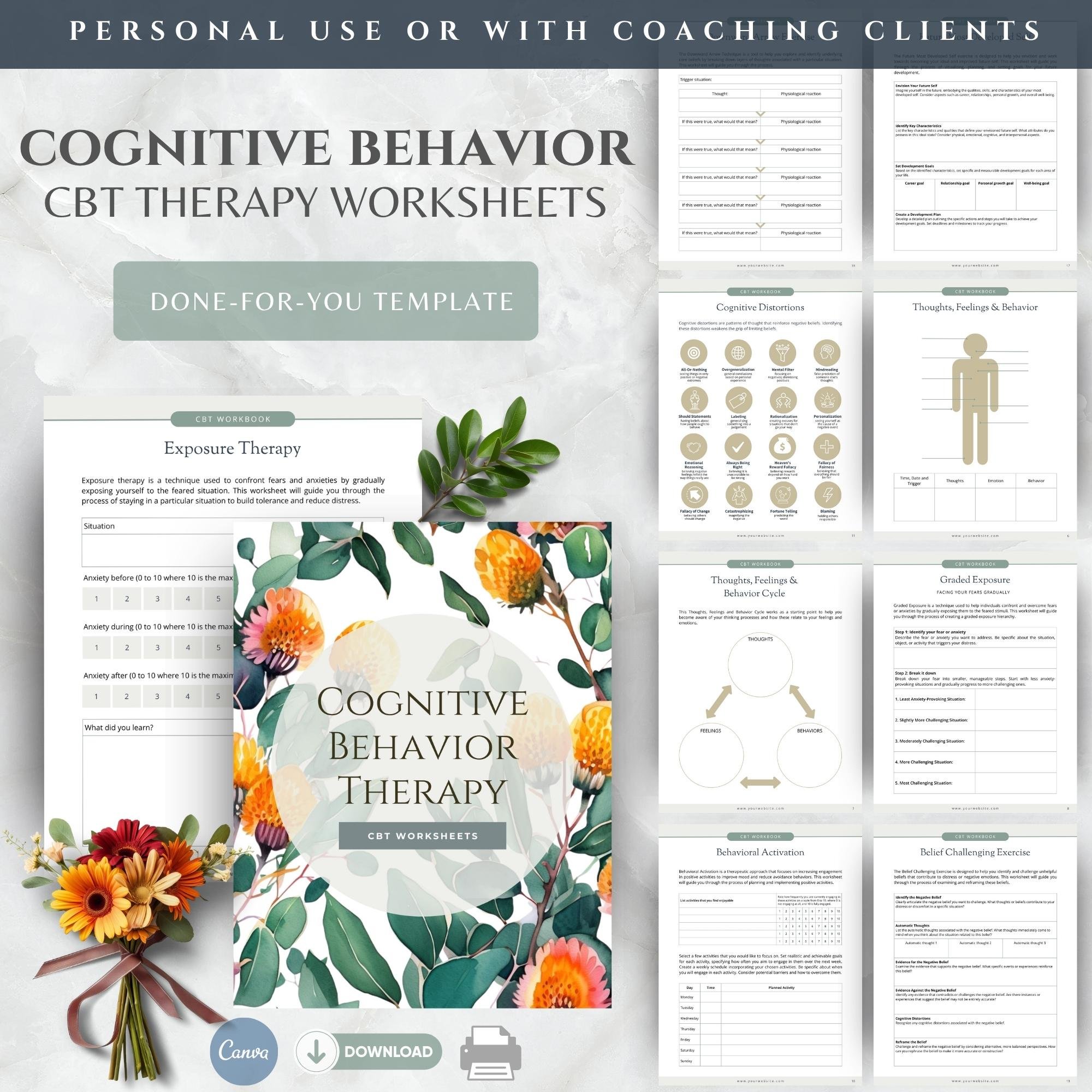 Cognitive Behavioural Therapy Worksheets