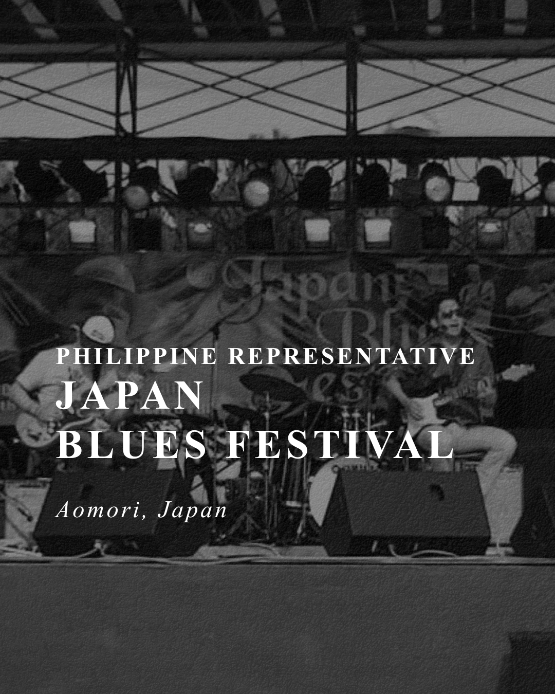 Paul Marney at Aomori, Japan as the representative of the Philippines for the Japan Blues Festival