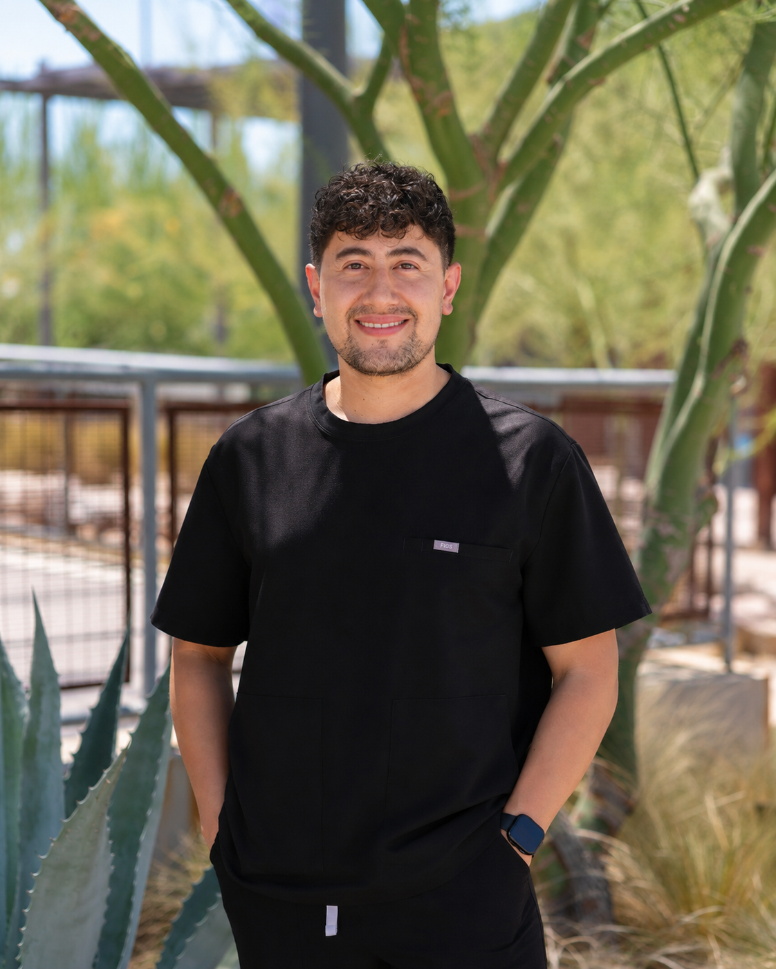 Miguel Sánchez, lead dental assistant at Prickly Pear Dental Care in El Paso, Texas.