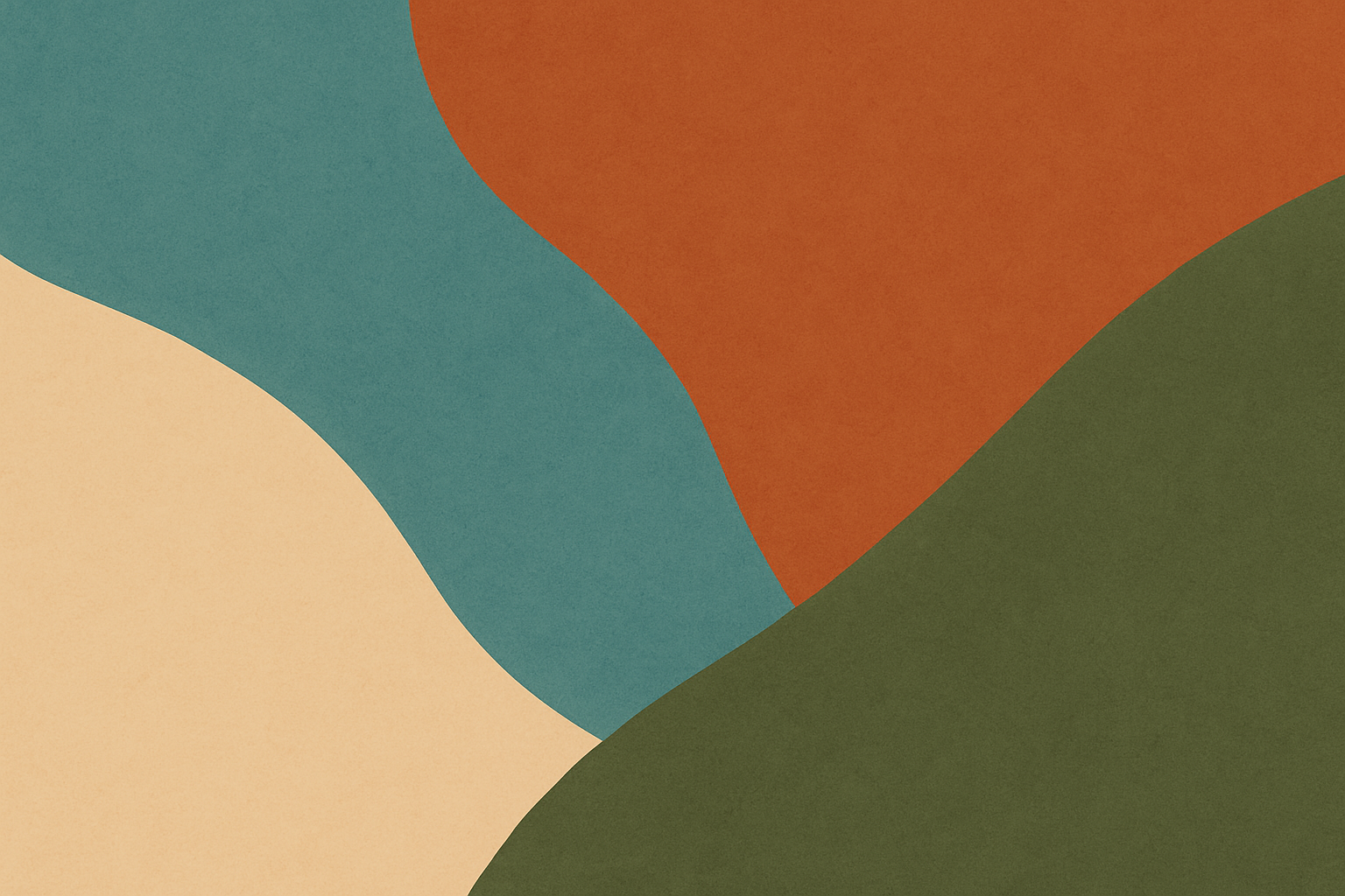 An abstract image drawing from the Prickly Pear Dental Care color palette.