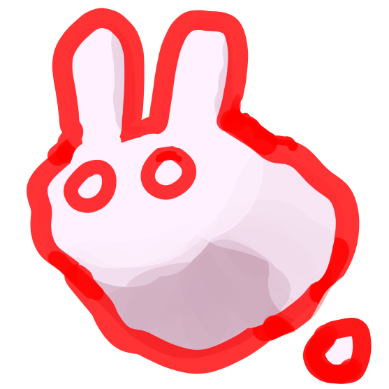 White bunny logo icon for Fuwamo Works