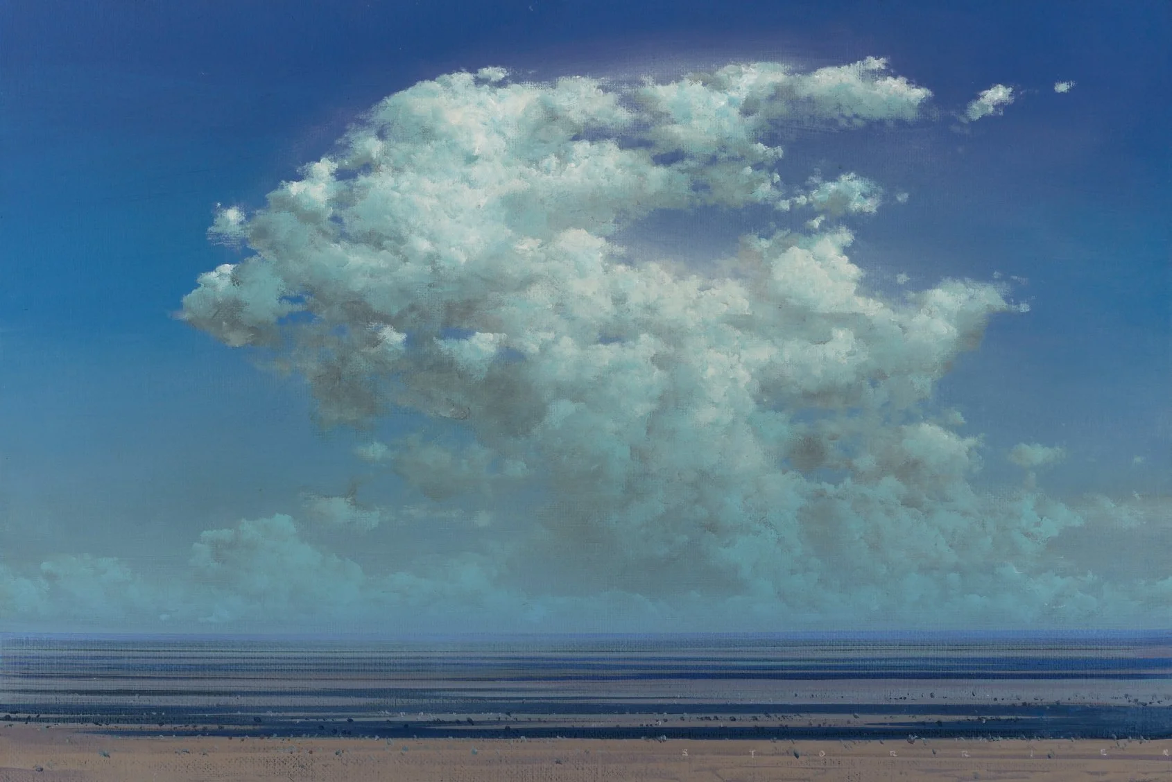 High (over the plain), Tim Storrier | Medium: Acylic paint on canvas | Dimensions: 41 x 61.5 cm 