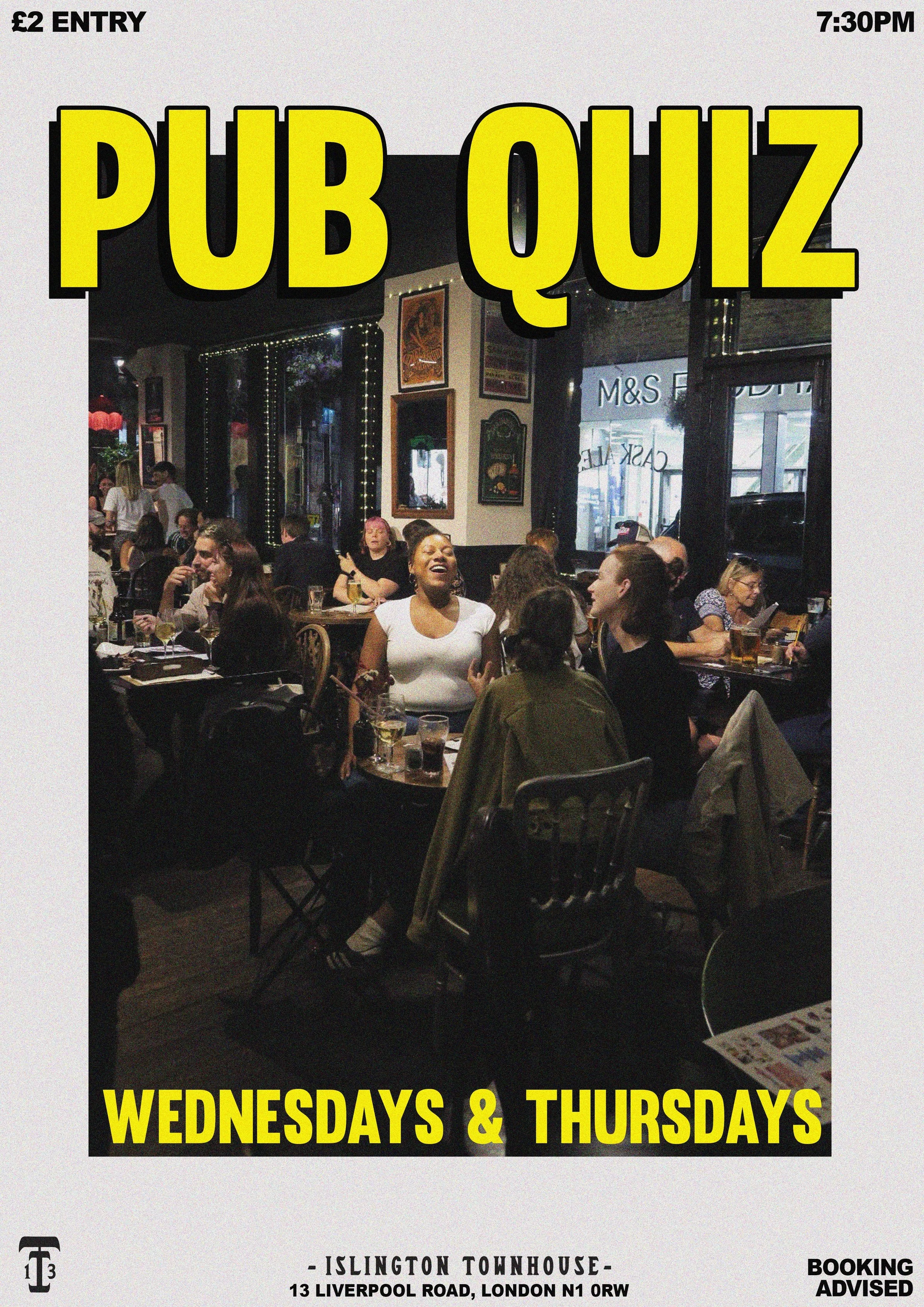 Pub Quiz - Wednesday