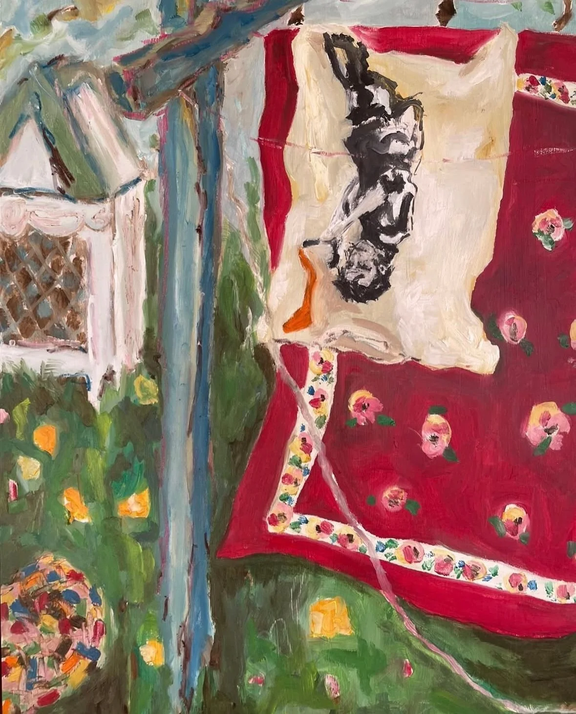 What I wanted to say | 45 x 30cm | oil on board

Layers of meaning in the garden.