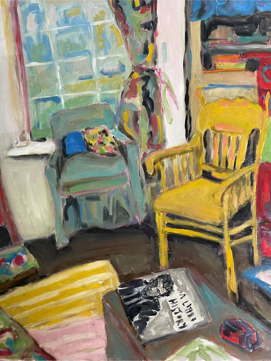 Bright  Afternoons | 50 x 40cm | oil on board

Winter time sun makes this front room shiny.