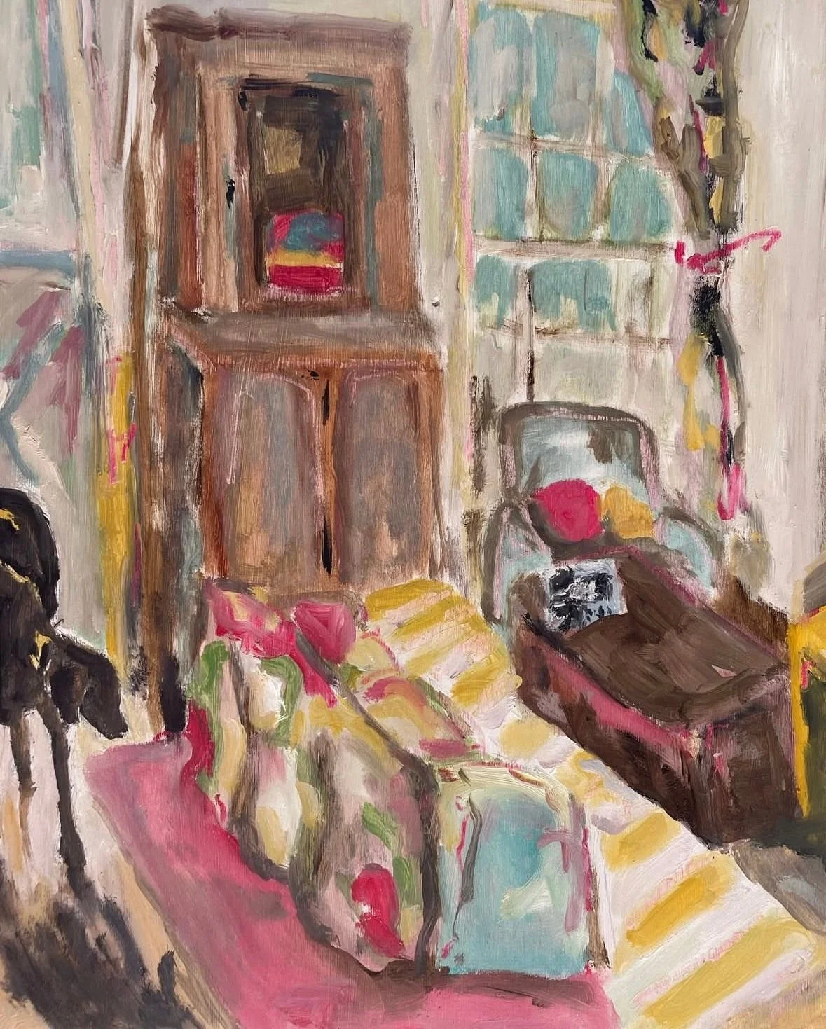 Sunshine Boy| 45 x 30cm | oil on board

BeppO in the suuny front room.