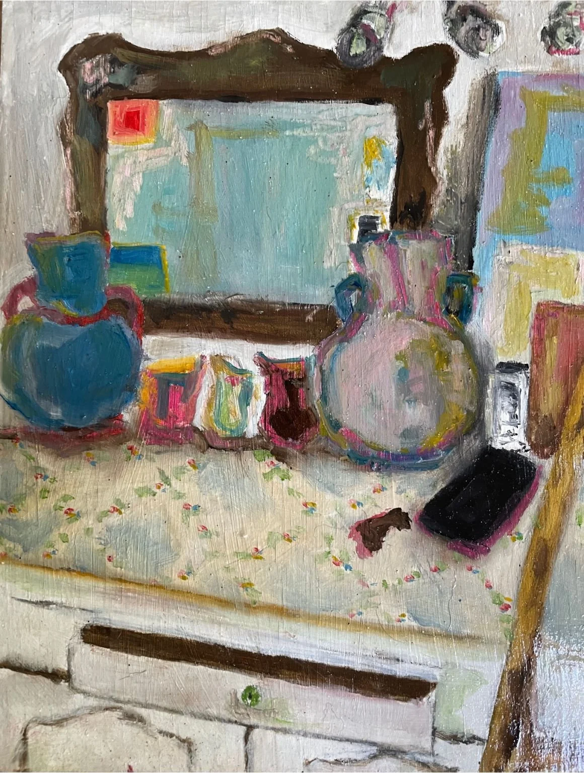 Studio Corner | 25x20 | oil on board

A corner of my studio.