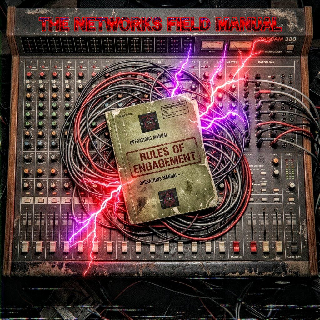 "THE NETWORKS RULES OF ENGAGEMENT: FIELD MANUAL - VOL. LXXXII" | CIPHER CHRONICLES: [FIELD MANUAL] [ROOT DIRECTORY]