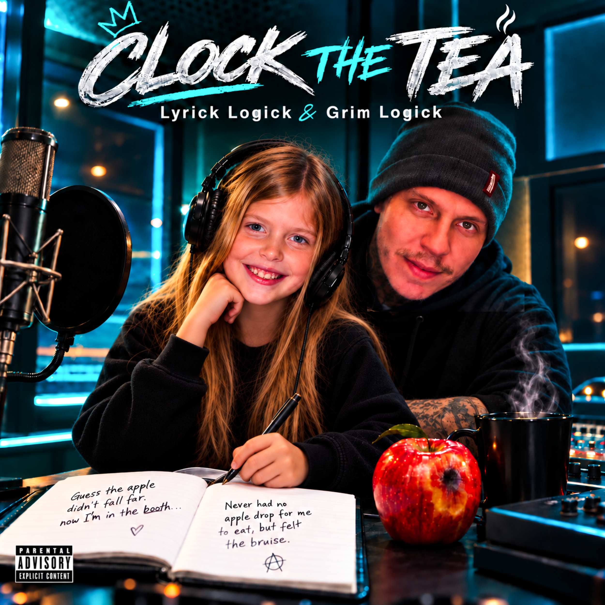 Clock The Tea — Lyrick Logick &amp; Grim Logick Official Cover Art