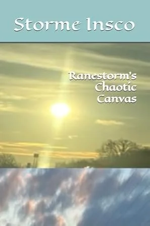 Ranestorm's Chaotic Canvas' by Storme Insco. Bright sun in a hazy sky over a tree line. Cipher Chronicles Vol. III