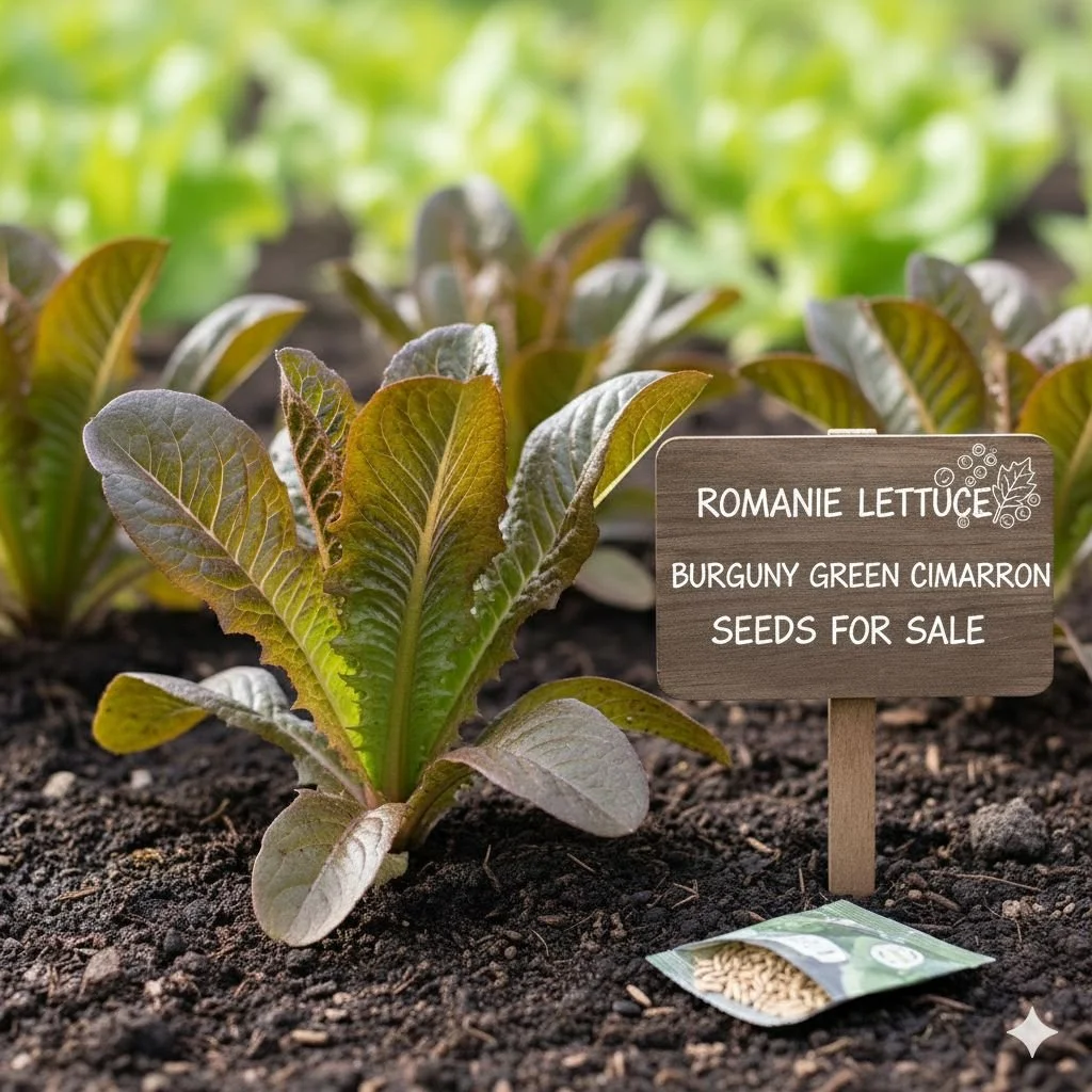 Romaine Lettuce Cimarron Burgundy Green Vegetable Home Garden Seeds