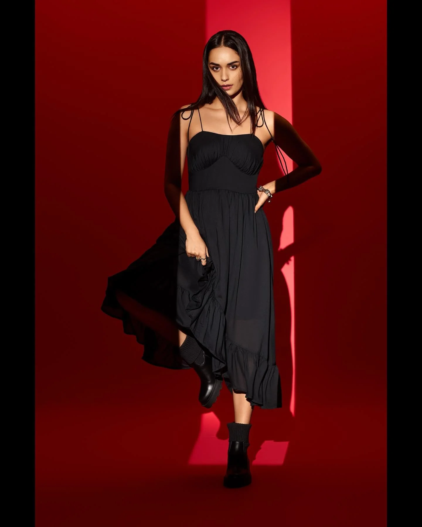 New Work for @virgio.official with @manushi_chhillar 🖤 Thank you for the unparallel support @thinkpranay @saloni_chhatwal 🙌🏽. #fashioneditorial #fashion #fashionphotography #editorial #photography #fashionphotographer #model #fashionshoot #fashion