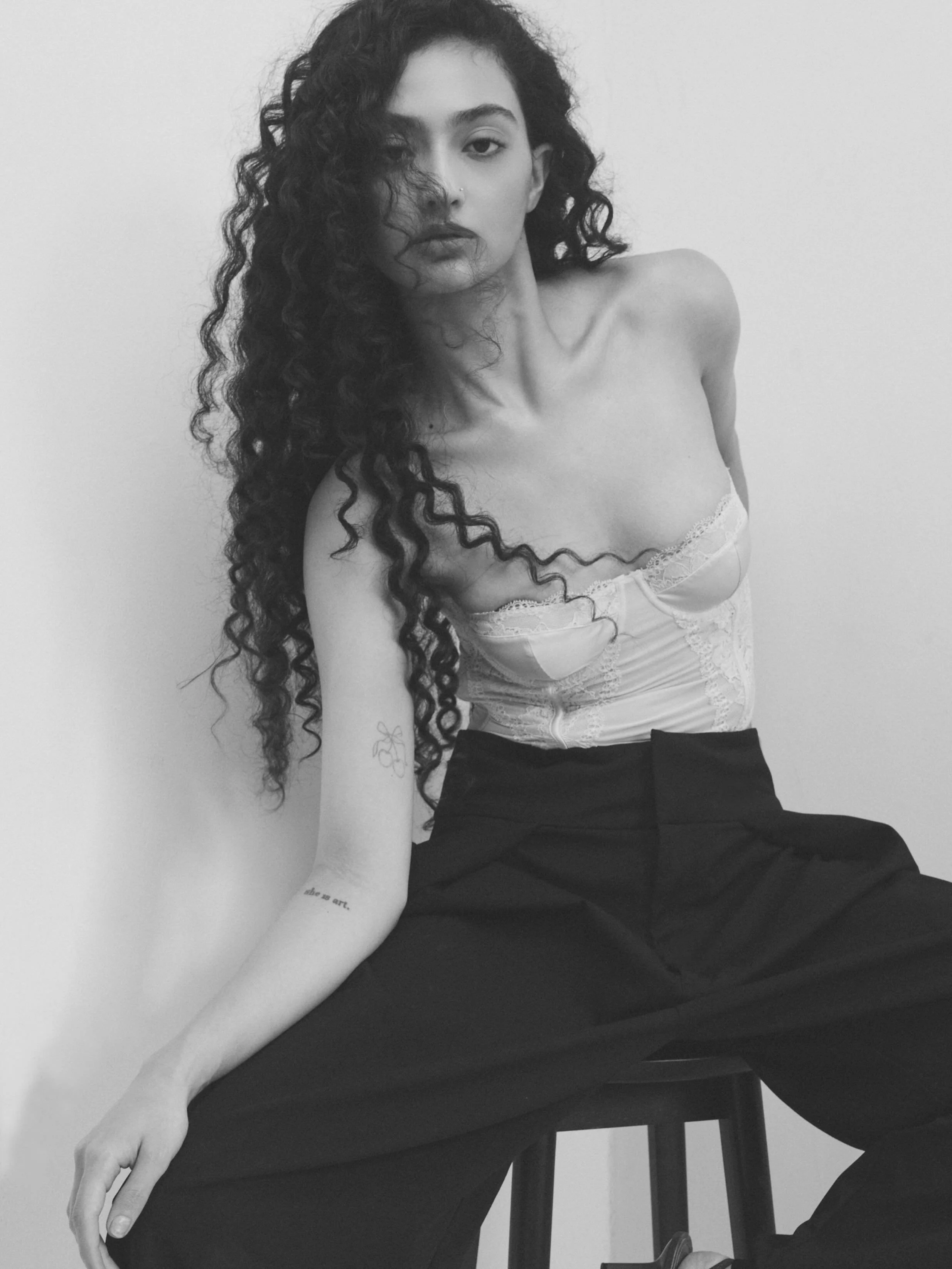 She doesn&rsquo;t perform, she exists. with @vaaanisharmaa ✨@inega.in  Wardrobe @siyaamannuja @poorvibora HMUA @nandiniartistry #fashionphotography #editorialshoot #portraıtmood #editorial #model