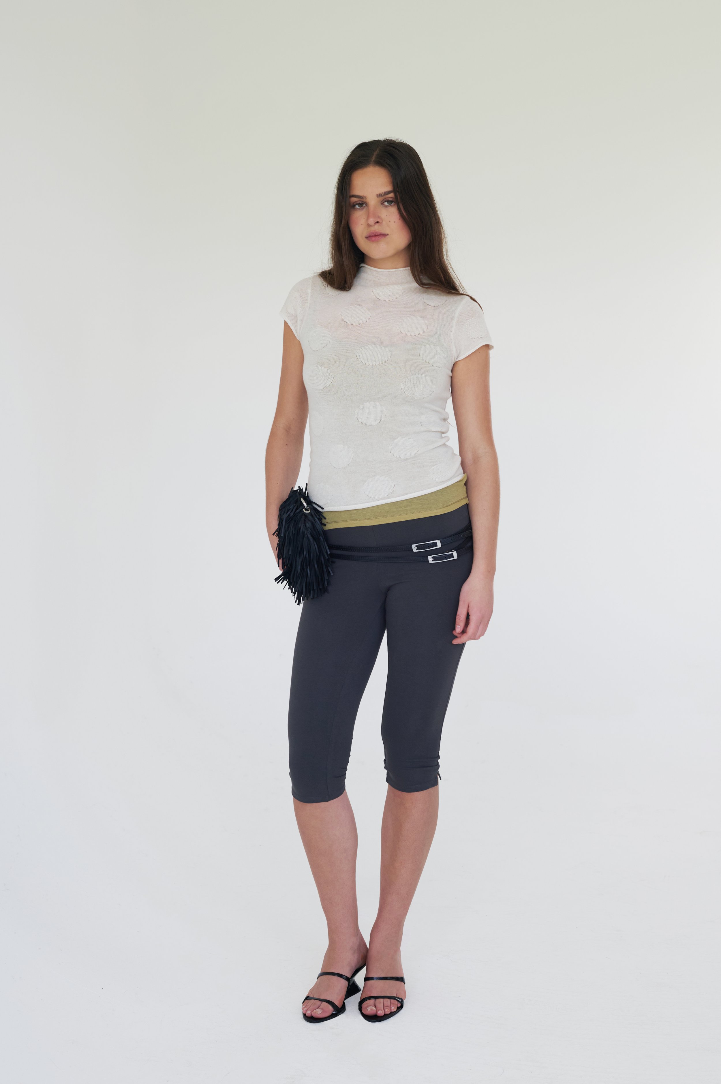 ecru polka top