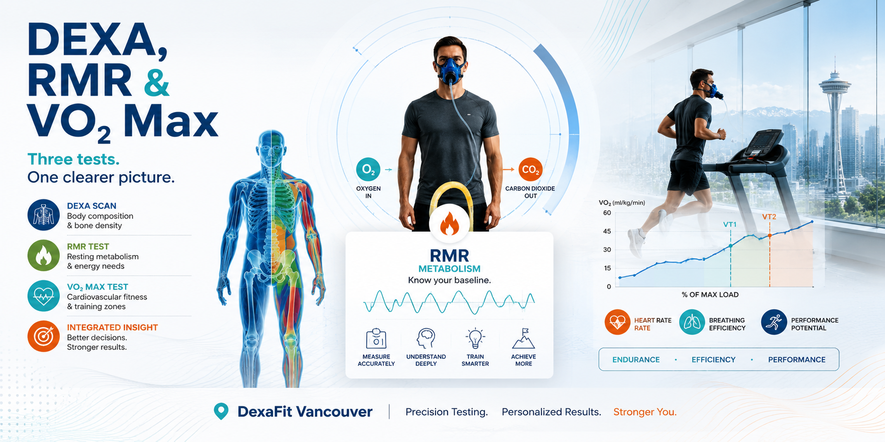 DEXA, RMR and VO2 Max: What These Tests Tell You About Your Body