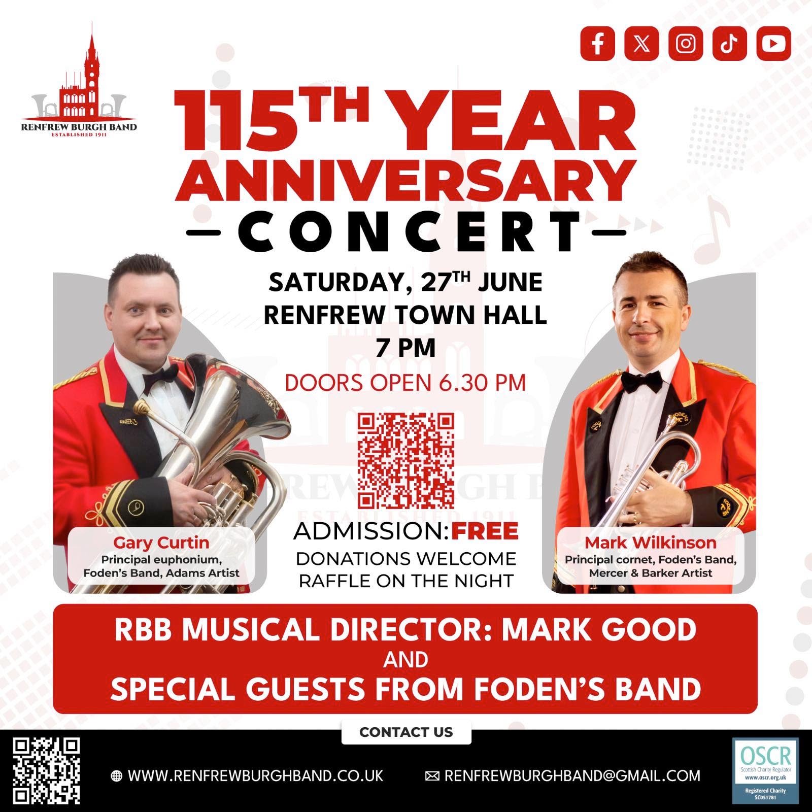 Renfrew Burgh Band Anniversary Concert