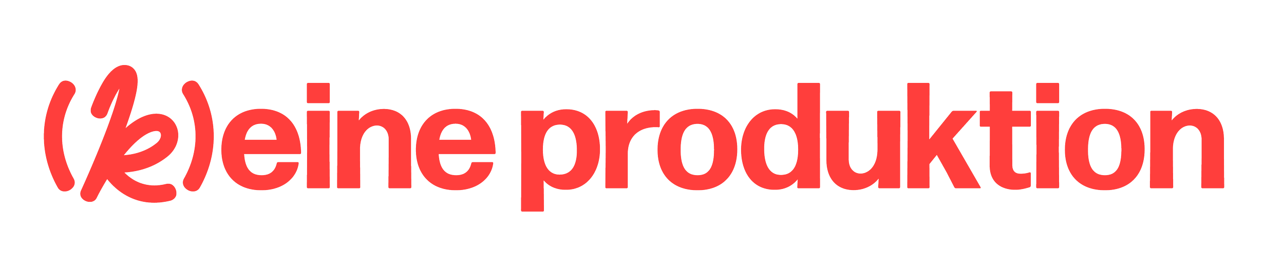 Das Bild zeigt ein großes, auffälliges Logo mit dem Wort '(re)enproduktion' in roter Schrift auf schwarzem Hintergrund.