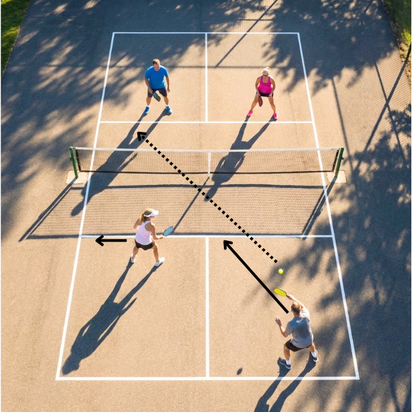 Follow the Flight of the Pickleball: A Strategy for Success