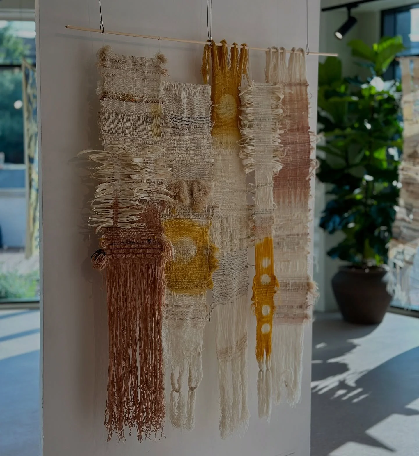 First There Was a Dot
The beginning of everything.
This piece was donated to Mason & Fifth as part of the residency, a quiet offering rooted in the idea of the Bindu, the first point of energy, the seed of all creation.
Handwoven and hand dyed