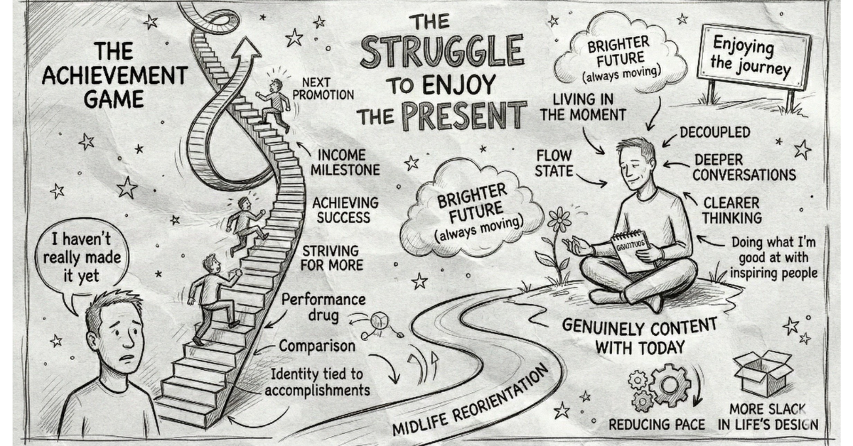 When living in the future makes enjoying the present hard