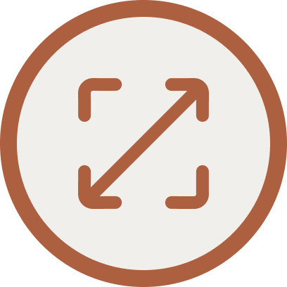 Icon of a resize or expand symbol with four arrows pointing outward from the center.