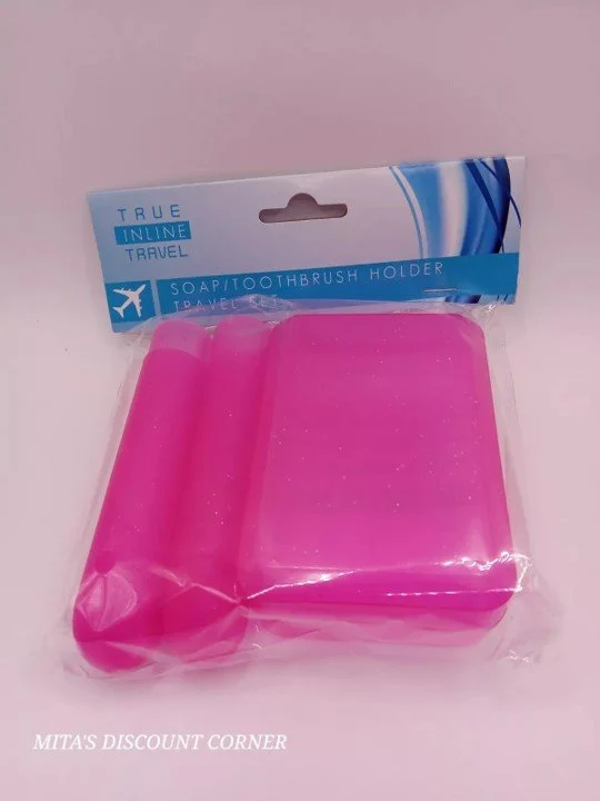 1 Travel Set Toothbrush Soap Holder Combo -PINK.jpg