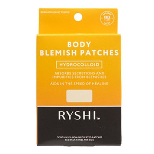 Body Blemish Hydrocolloid Patches - 10 Count by Ryshi (PACK OF 3)