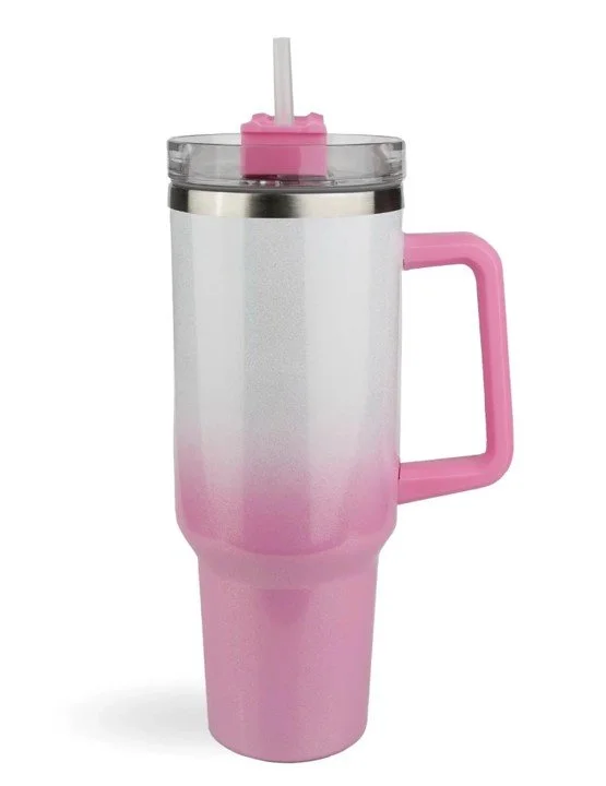 40 oz Handled Tumbler Shimmer Ombre- White & Pink.jpg