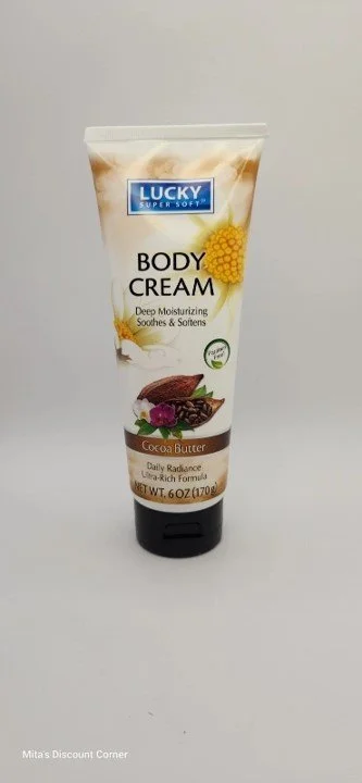 LUCKY BODY CREAM 6 OZ TUBE- MOISTURE/SOFTER SKIN