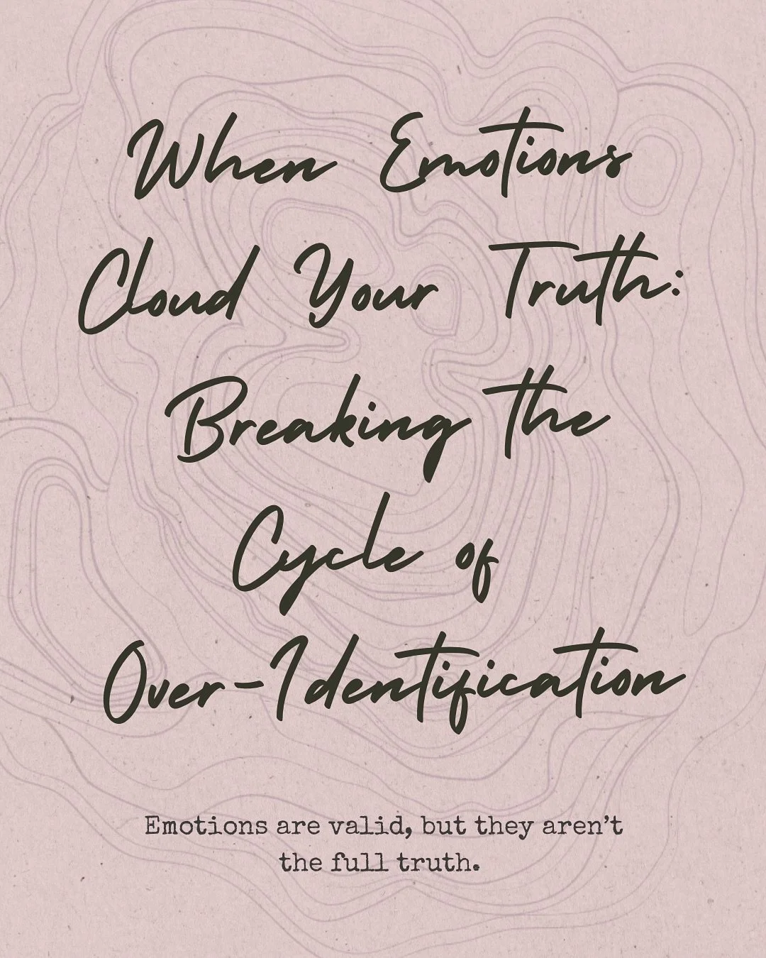 Emotions are powerful - literally energy in motion - so of course we&rsquo;re bound to think they are the absolute truth 👇🏼

But are they always? 🧐

Or are they a piece of the puzzle to help guide us deeper into navigating our evolution? 🌱

Feel 