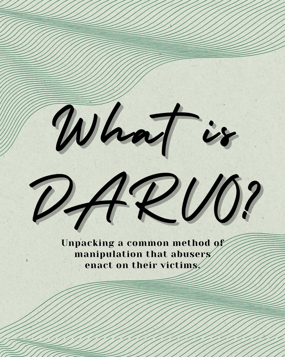 If confronting someone about harmful behaviour leaves you feeling unsteady, doubting your memory, or scrambling to explain yourself, something important is being signalled.

DARVO is a common abuse tactic &amp; shows up in relationships where rupture