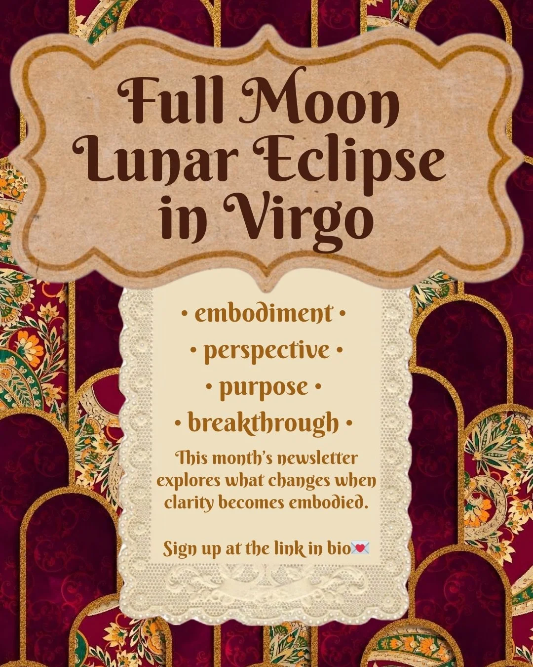 If you&rsquo;re looking for slow reading that encourages embodiment, perspective, and meaningful inner shifts, this is the space for you ❤️&zwj;🔥

March&rsquo;s full moon lunar eclipse in Virgo closes a long cycle around purpose, embodiment, perspec