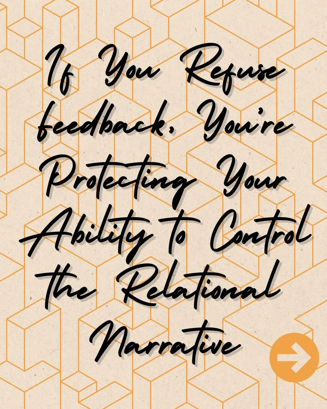 Take a deep breath for this one ya&rsquo;ll, we&rsquo;re diving into the shadow work tonight 🫶🏼👇🏼

Feedback reveals how much relational depth you&rsquo;re truly available for. Because it&rsquo;s in the moments you are challenged to grow, not the 