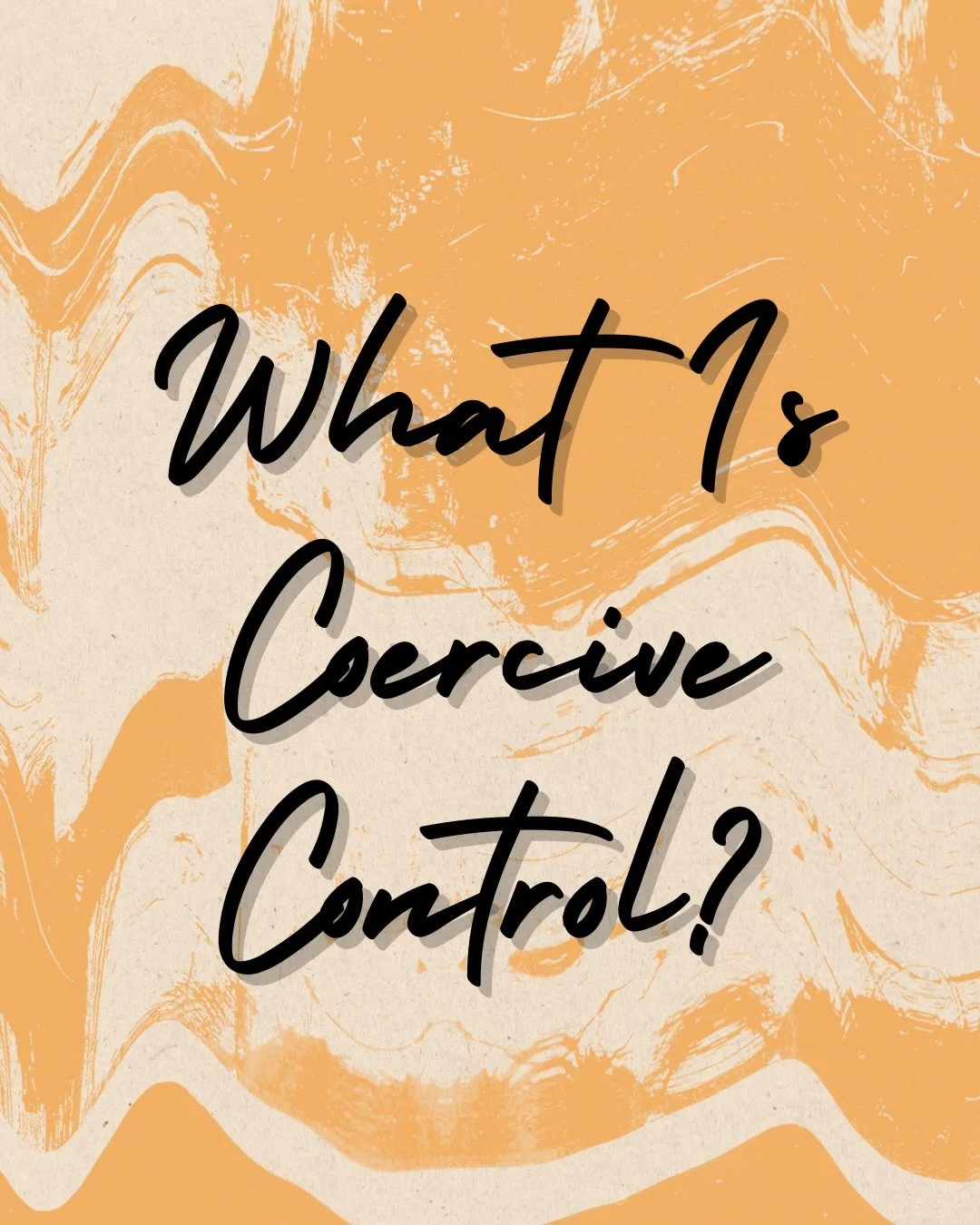 Coercive control is one of the primary ways abuse operates. 

Because abuse isn&rsquo;t about single, explosive incidents, but about the insidious patterns that slowly creep into someone&rsquo;s life and then before you know it you&rsquo;ve lost your