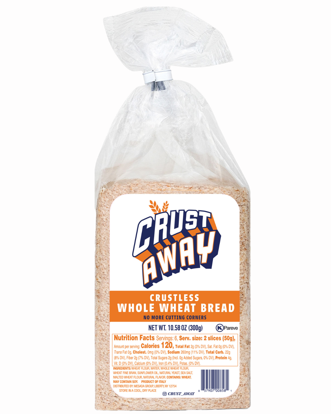 Crustless Whole Wheat Bread